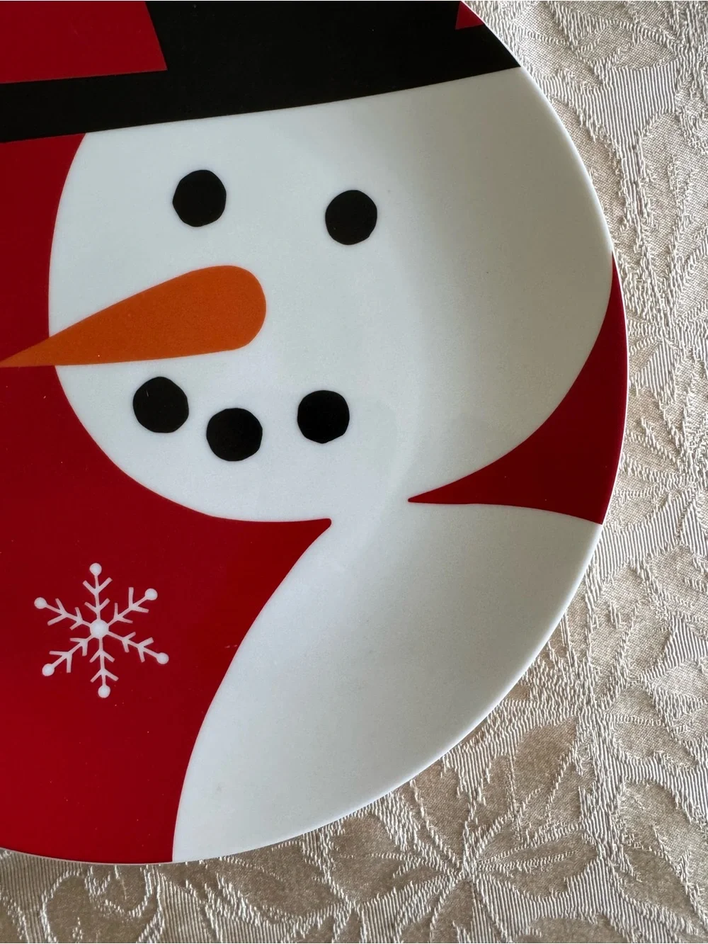 Craft & Barrel Snowman Platter 12” 413-771